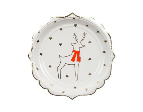 Meri Meri Teller Reindeer 8 Stück