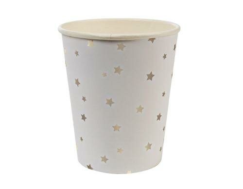 Meri Meri Becher Star silber 8 Stück