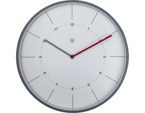 NexTime Wanduhr Chester weiss Ø 40 cm, Plastik