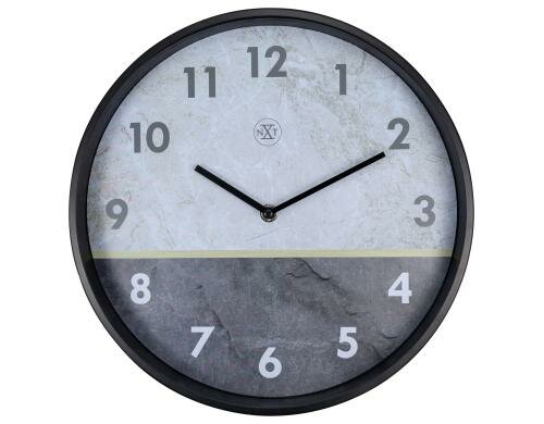 NexTime Wanduhr Horizon grau Ø 30 cm, Metall