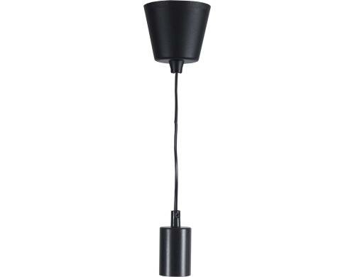 Kabelleuchte STIL 1.5M E27 Schwarz Kunststoffkabel Indoor, 350cm x 7cm