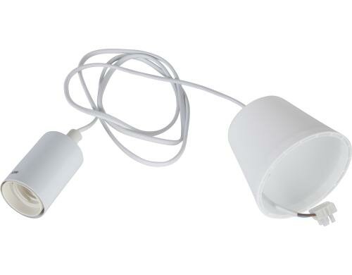 Kabelleuchte STIL 1.5M E27 Weiss Kunststoffkabel Indoor, 350cm x 7cm
