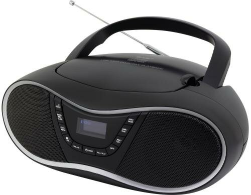 Soundmaster SCD1990SW, schwarz DAB+ Boombox mit CD/MP3 und USB