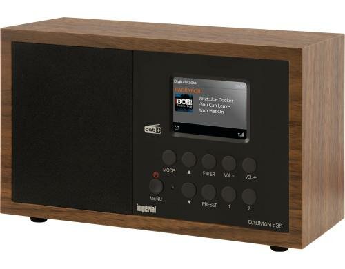 Imperial Dabman d35, Holzoptik DAB+/FM, Weckfunktion, 2,4-TFT