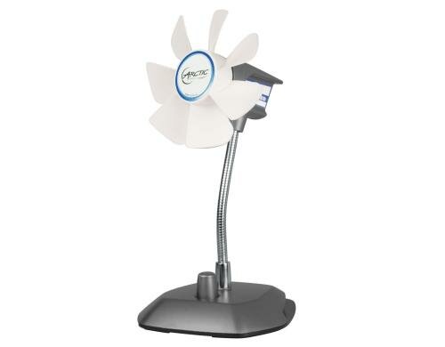 Arctic Cooling USB-Ventilator Breeze silber USB Anschluss mit 1.8m Powerkabel