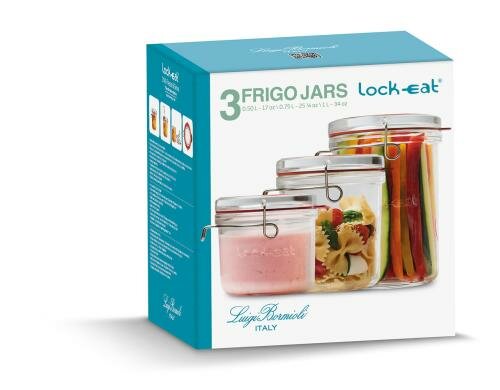 Luigi Bormioli Einmachgläser 3er Set 0.5, 0.75, 1 Liter