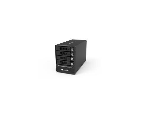 Raidon ext. 4x 2.5/3.5 Gehäuse GT4670-TB3 schwarz, Thunderbolt 3, für 4xSATA HDD