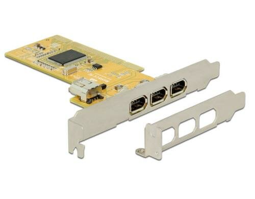 Delock PCI 3x extern+ 1x intern FireWire Chipsatz:  LSI L-FW323-07