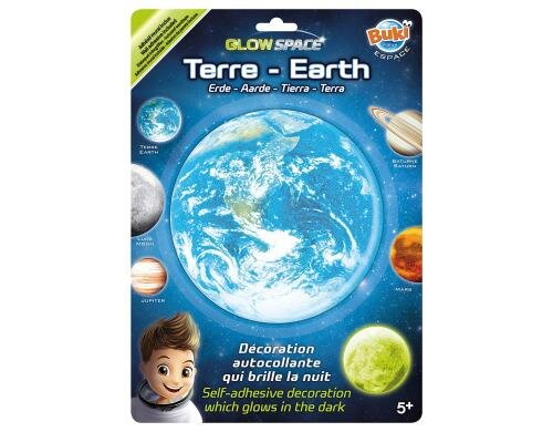 Buki 3D Leuchtaufkleber Erde (multi)