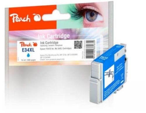 Peach Tinte Epson T3472, No 34XL cyan 14 ml, 950 Seiten