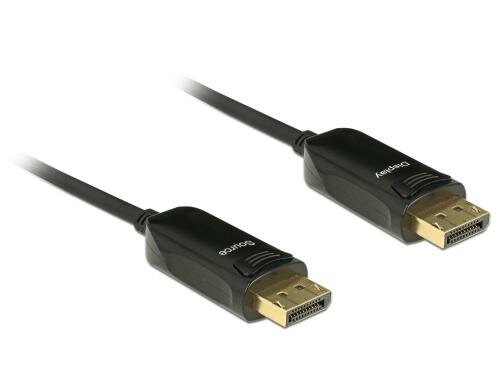 Delock DisplayPort - Displayport Kabel, 15m Optisch, Auflösung bis 3840 x 2160 @ 60 Hz
