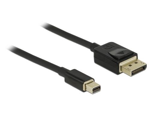 Delock Mini-DP auf DP, 2m, V1.4, 8K support Mini-Displayport zu Displayport, schwarz