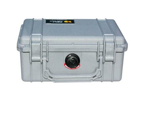 PELI Kunststoffkoffer 1150 silber mit Schaumstoffeinlage