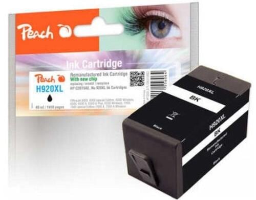 Peach Tinte HP CD975AE, No 920XL, bk 49 ml, 1410 Seiten