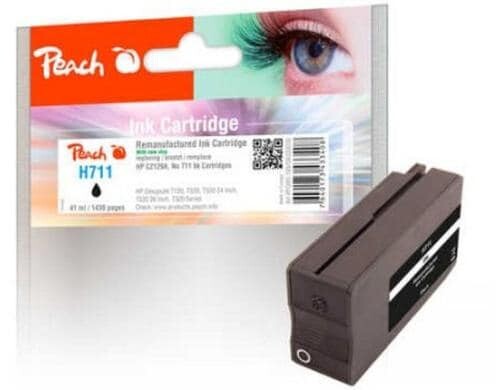 Peach Tinte HP CZ129A, No 711, black 41 ml, 1430 Seiten