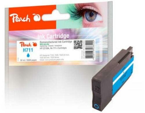 Peach Tinte HP CZ130A, No 711, cyan 32ml, 2630 Seiten