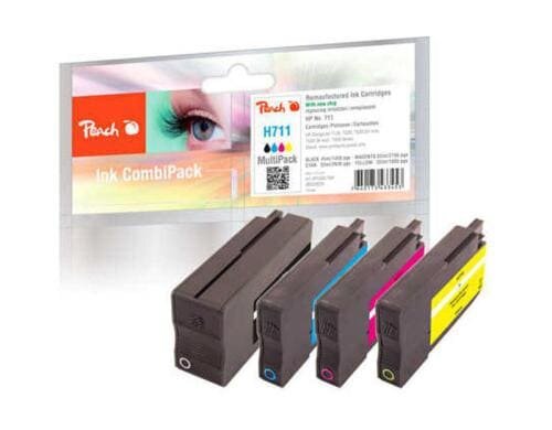 Peach Tinte HP No 711 MultiPack, bk,c,m,y 1x41; 3x32ml, 1430, 2630, 2195, 1885 Seiten