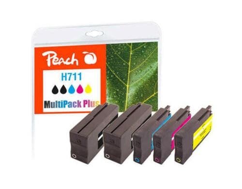 Peach Tinte HP No 711 MultiPack Plus, bk, c 2x41; 3x32ml, 2x1430, 2630, 2195, 1885 S.