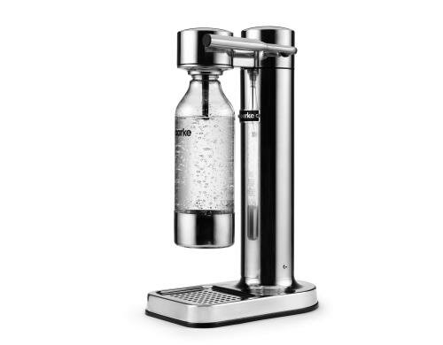 Aarke Carbonator II - polished steel 1 PET Flasche (1 L), ohne 60L-Gaszylinder