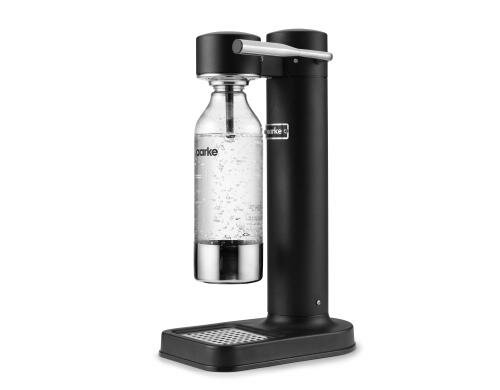 Aarke Carbonator II - black steel 1 PET Flasche (1 L), ohne 60L-Gaszylinder