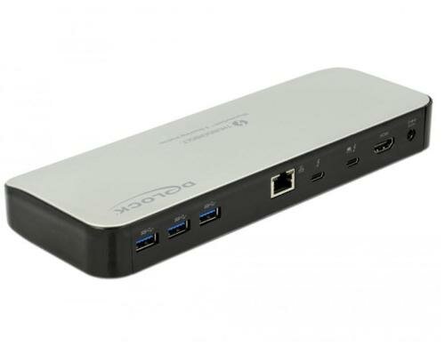 Delock Thunderbolt 3 Dockingstation 5K 3xUSB3.0, Giga-LAN, HDMI,3.5mm Audio,SD
