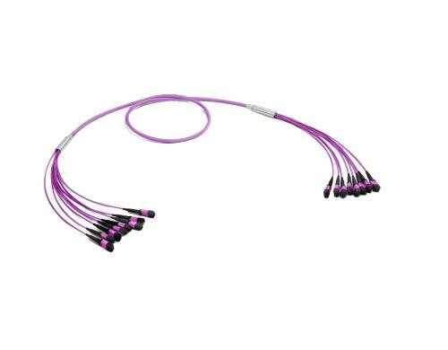 Lightwin LWL MTP Trunkkabel 96-fasrig 08x MTP(M)-08x MTP(M), OM4, 15M