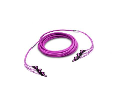 Lightwin LWL MTP Trunkkabel 144-fasrig 12x MTP(M) - 12x MTP(M), OM4, 1M