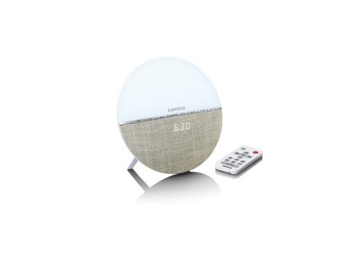 Lenco CRW-4, Radiowecker, Wecklicht, Cream 0.6 LED-Display, PLL FM, AUX, Bluetooth