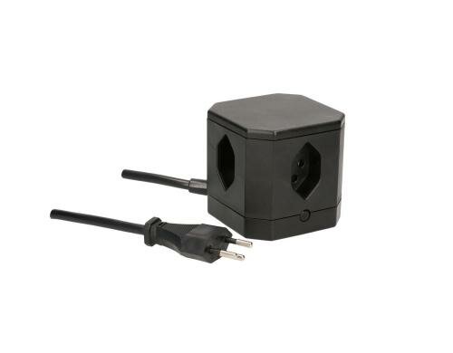 Max Hauri Energy-Cube Soft-Touch Oberfläche 4x T13 KS, 2m Zuleitung, schwarz