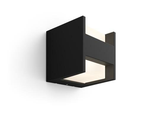 Philips Hue Wandleuchte Fuzo bk 15W, 1150lm, 2700K schwarz