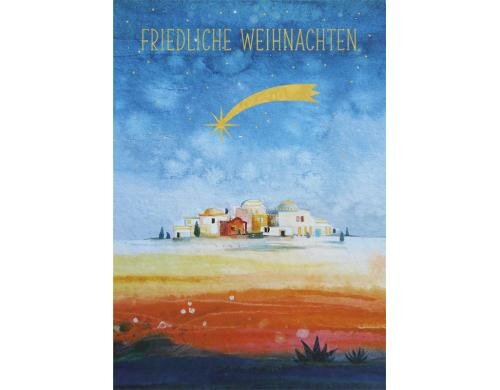 Edition Gollong Weihnachtskarte 125x185mm friedliche Weihnachten
