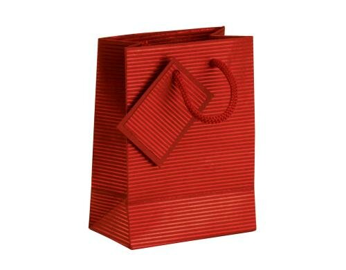 Rössler Geschenktasche Red Stripes 132x185x80mm