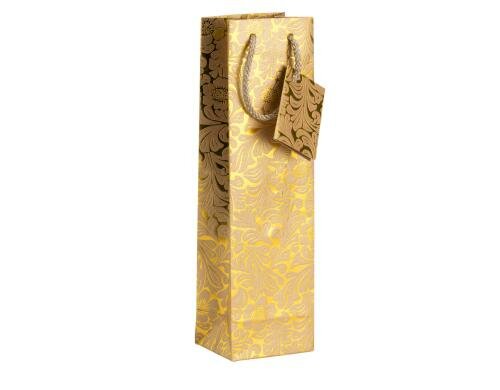 Rössler Flaschentasche Golden Brokat 120x350x85mm