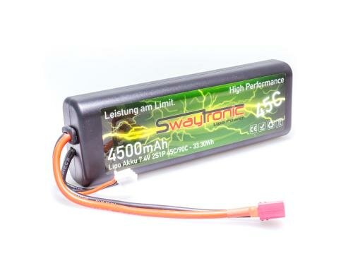 Sway Race-Pack LiPo 2S 7.4V 4500mAh Deans 139x47x24mm 237g