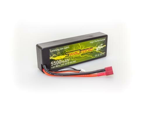 Swaytronic HC LiPo 2S 7.4V 5500mAh Deans 139x45x29mm 300g