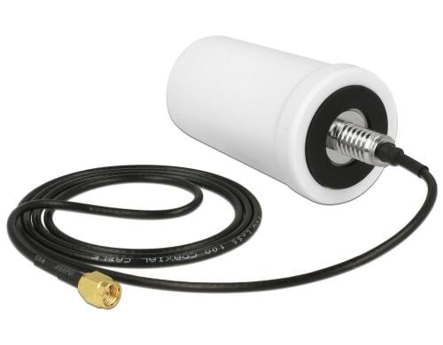 LTE/GSM Antenne, SMA-Stecker, weiss 2dBi Gewinn, Outdoor Rundstrahl, 1m Kabel