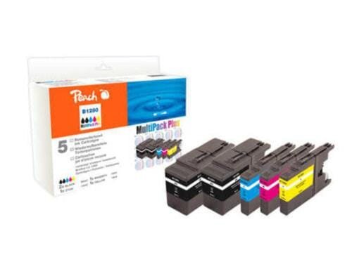 Peach Tinte Brother LC-1280 Combi Pack + 2x bk, c, m, y,2x56ml 3x14ml