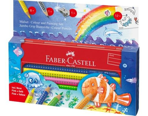 Faber-Castell Jumbo Grip Metall Etui Unterwasserwelt