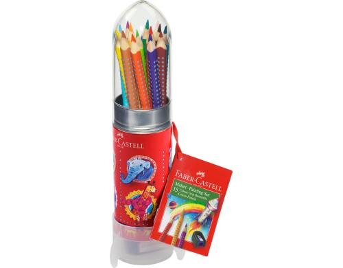 Faber-Castell Colour Grip Metalletui Rakete