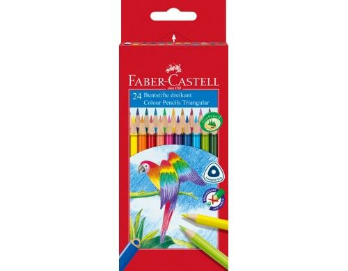 Faber-Castell Farbstifte triangular 24er Kartonetui