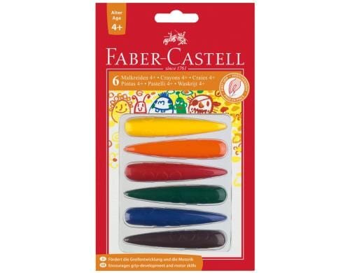 Faber-Castell Kreide Vorschule Malfinger 6er
