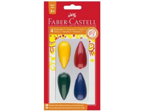 Faber-Castell Kreide Vorschule Malbirne 4er