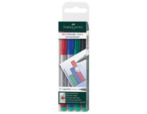 Faber-Castell MULTIMARK 4er Etui nonpermanent S