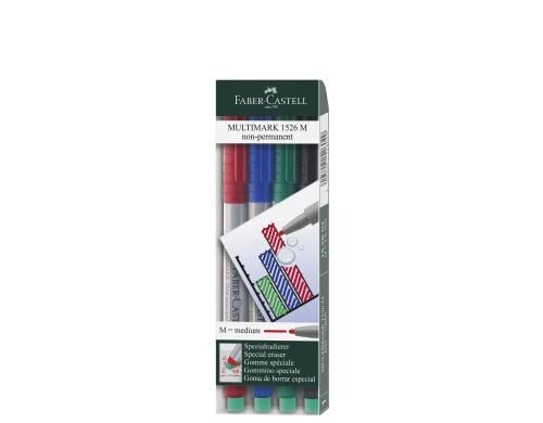 Faber-Castell Multimark nonpermanent 4er Etui