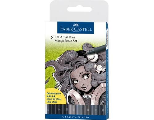 Faber-Castell MANGA Pitt Artist Pen 8er Etui