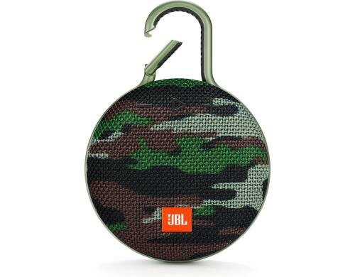 JBL CLIP 3, Bluetooth Speaker, Camouflage Bluetooth, Wasserfest, 10h Akku