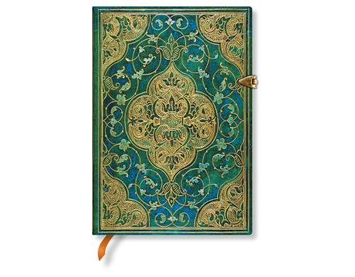 Paperblanks Chroniken in Türkis Notizbuch Midi, liniert