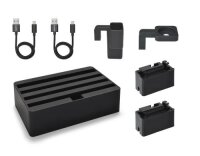 Alldock Ladestation Set Apple Medium schwar Apple Set