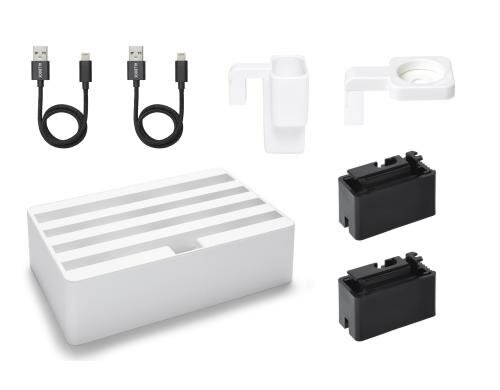 Alldock Ladestation Set Apple Medium weiss Apple Set