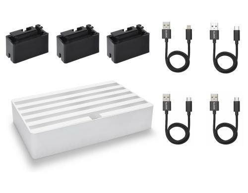 Alldock Ladestation Set Large weiss universal Set